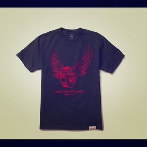 Diamond Supply Co How Fast T-Shirt Black Red